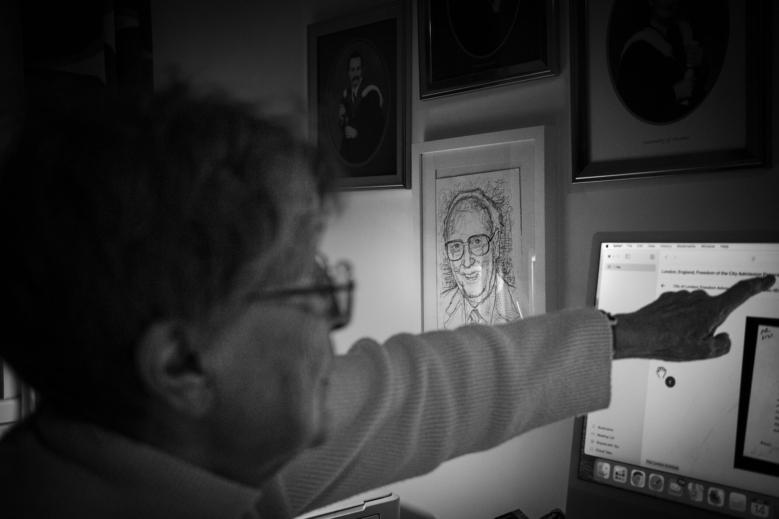 Authur looking on …